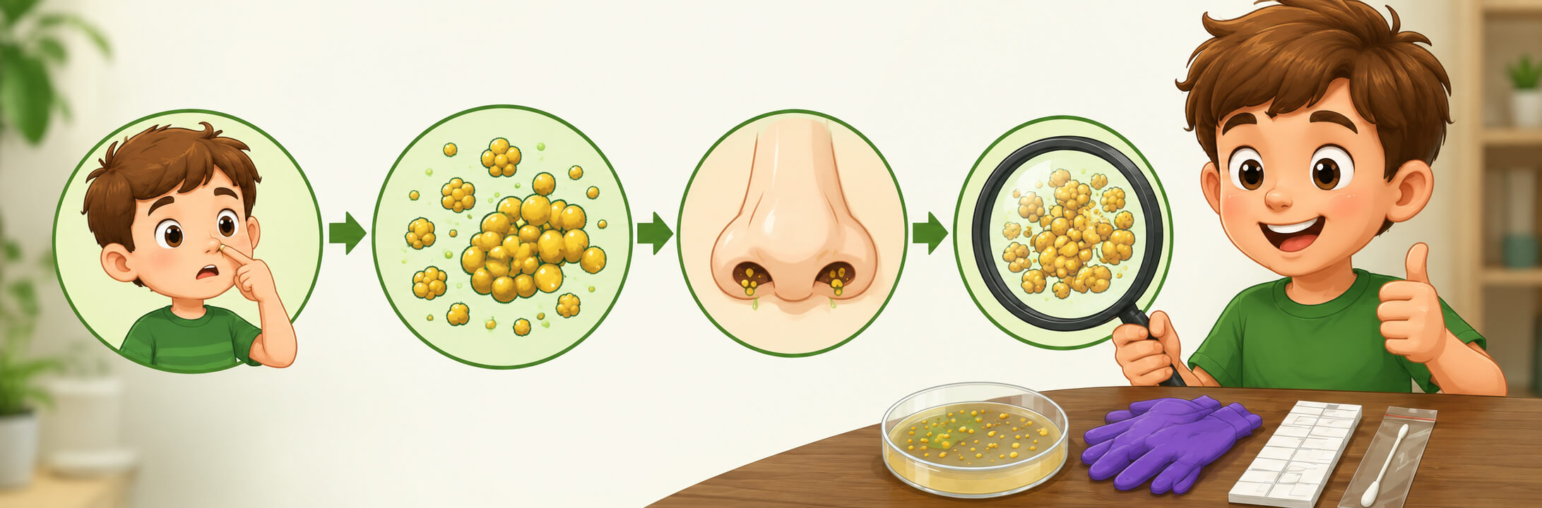 Staphylococcus aureus traced from nose picking to bacterial carriage